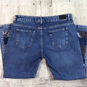 Zara Jeans - Zara jeans sequins detail Zara Jeans - Zara jeans sequins detail